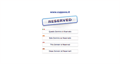 Desktop Screenshot of cuppone.it