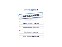 Tablet Screenshot of cuppone.it